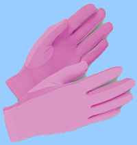 Pink Cotton Military Gloves